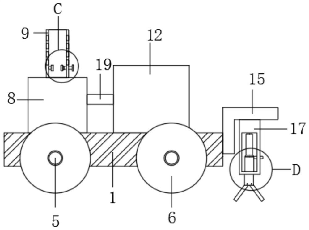 Irrigation device for ecological science and technology agriculture