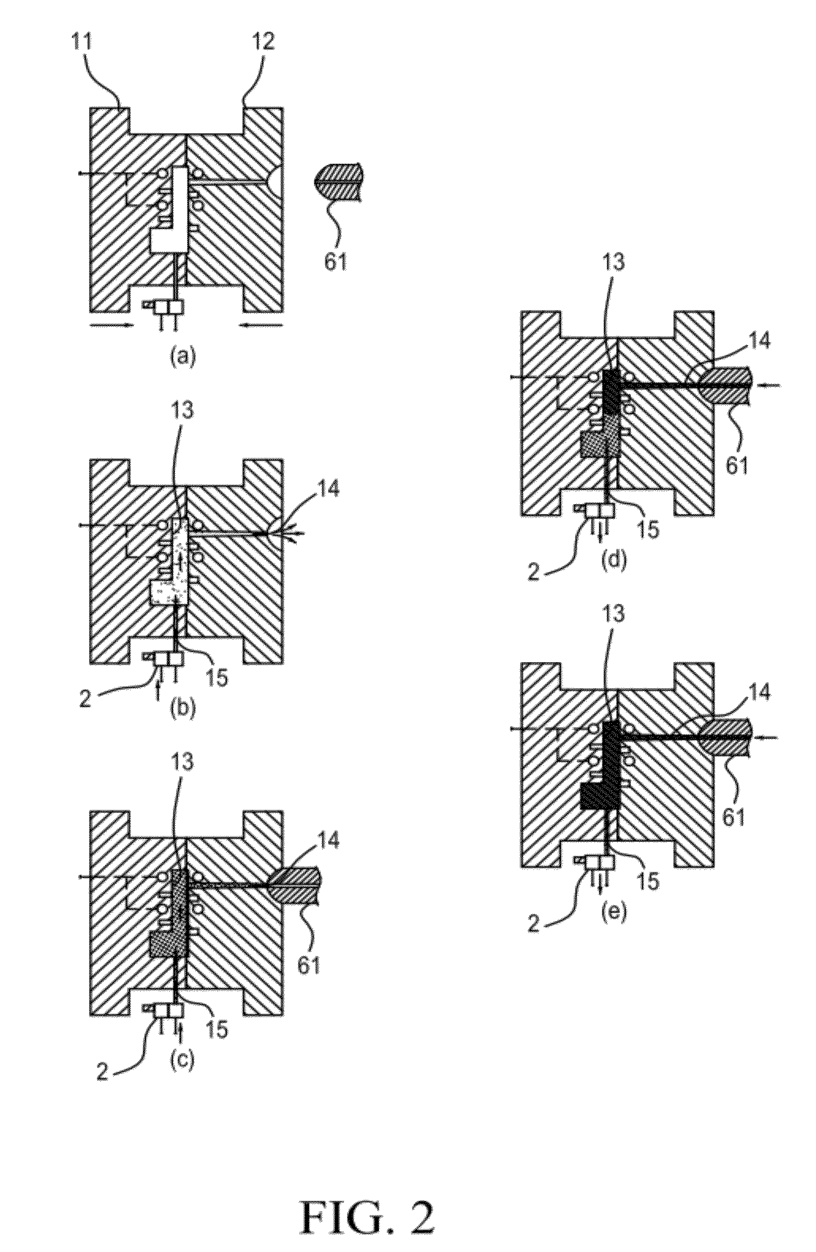 Apparatus for controlling counterpressure and temperature in mold cavity