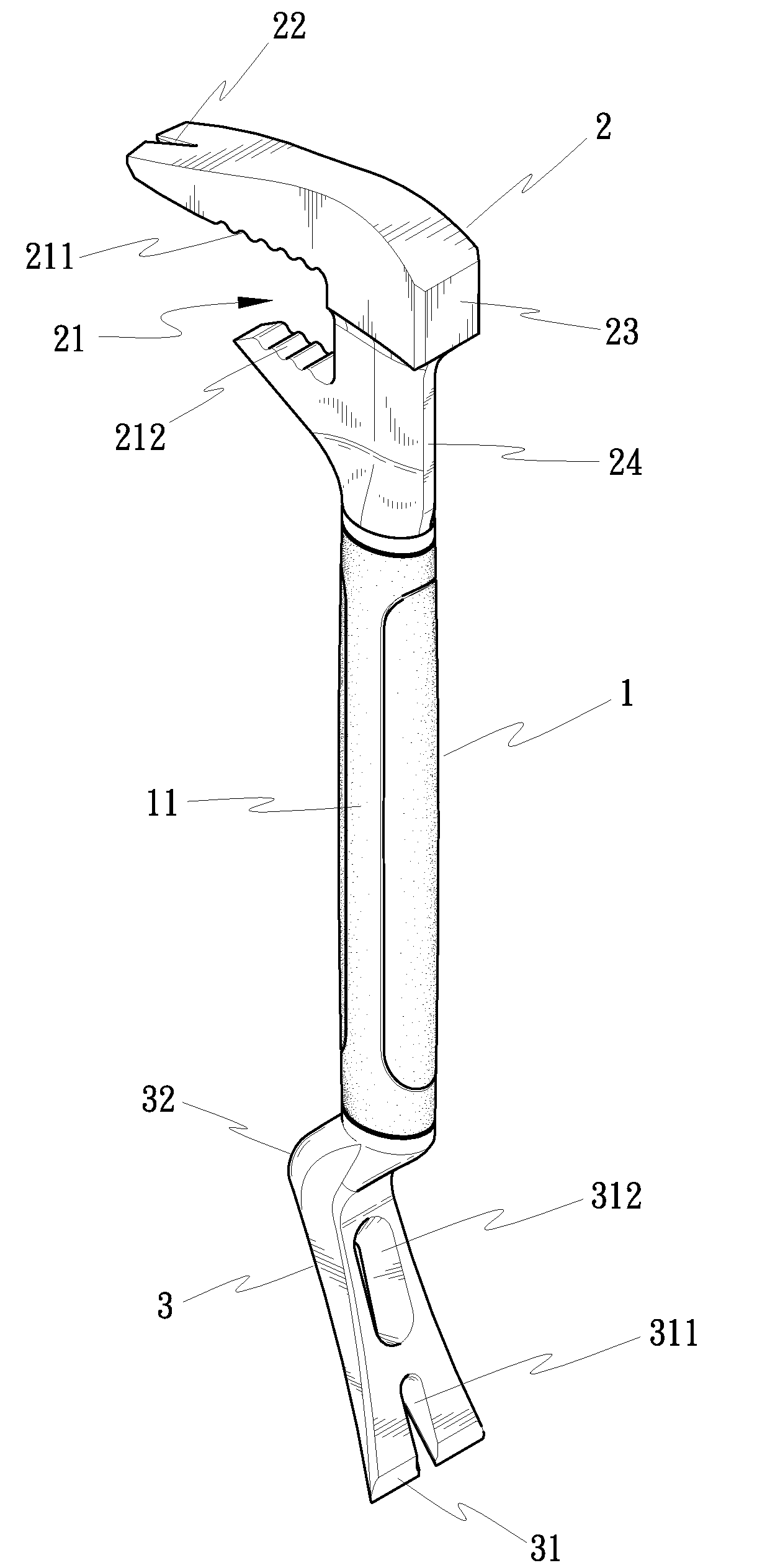 Multipurpose lever type tool