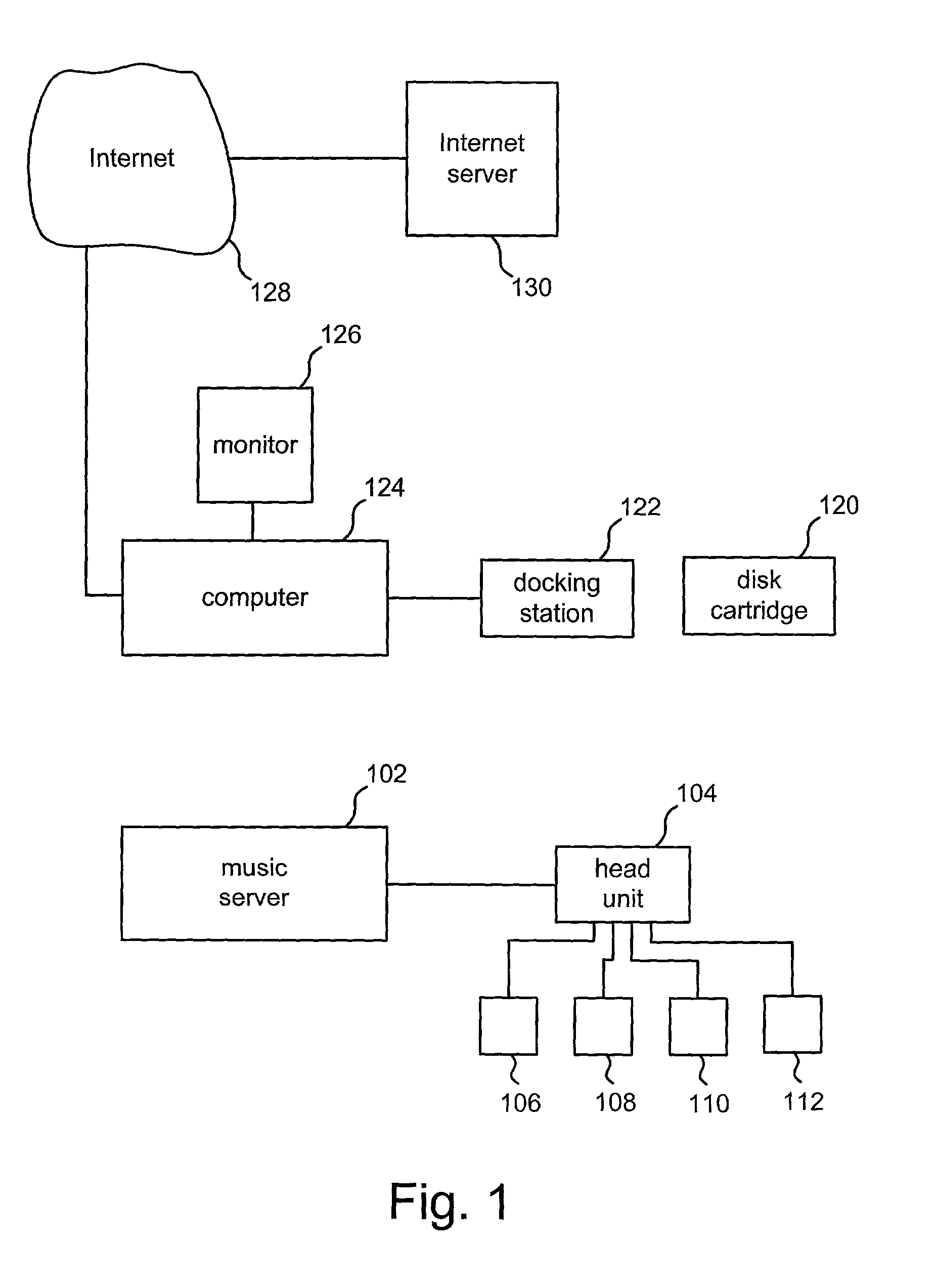 Interface for audio visual device