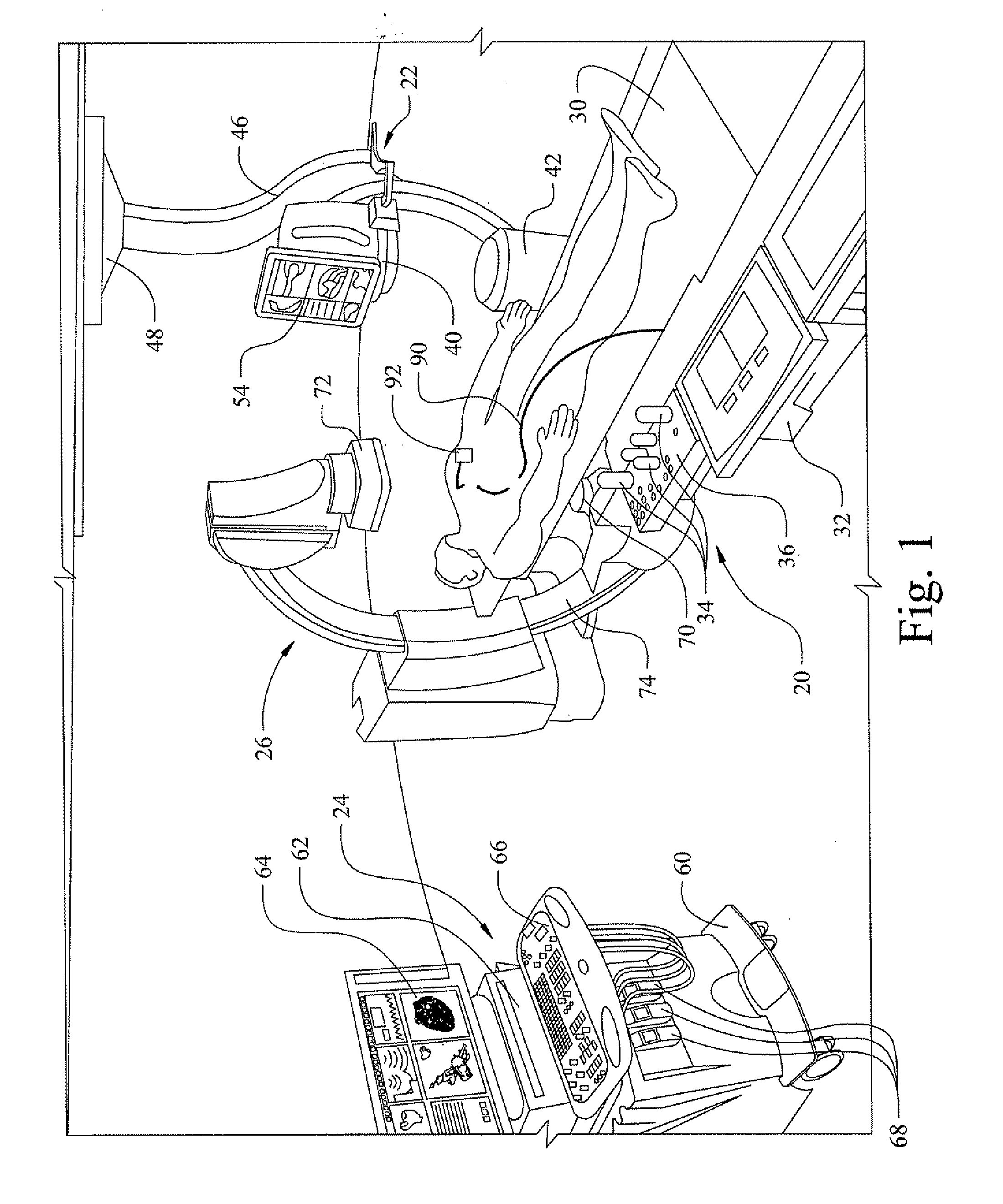 Operation of a remote medical navigation system using ultrasound image