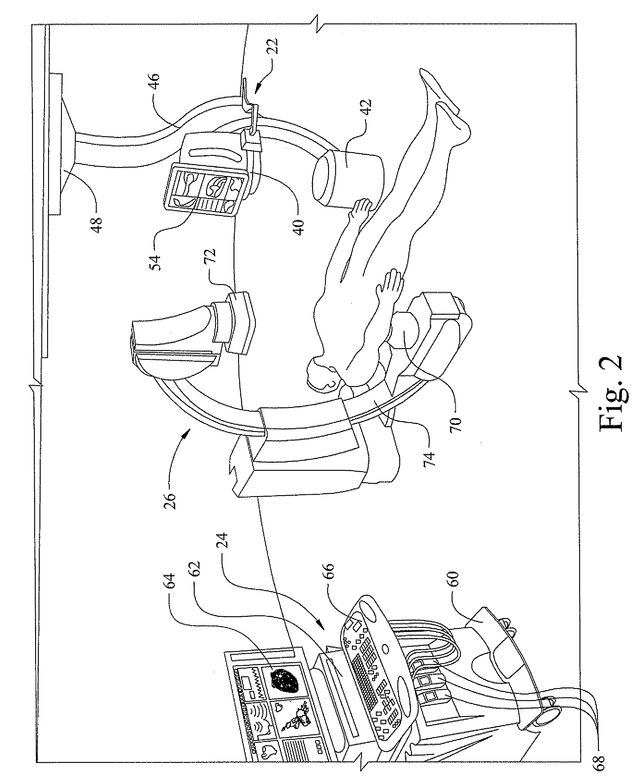 Operation of a remote medical navigation system using ultrasound image