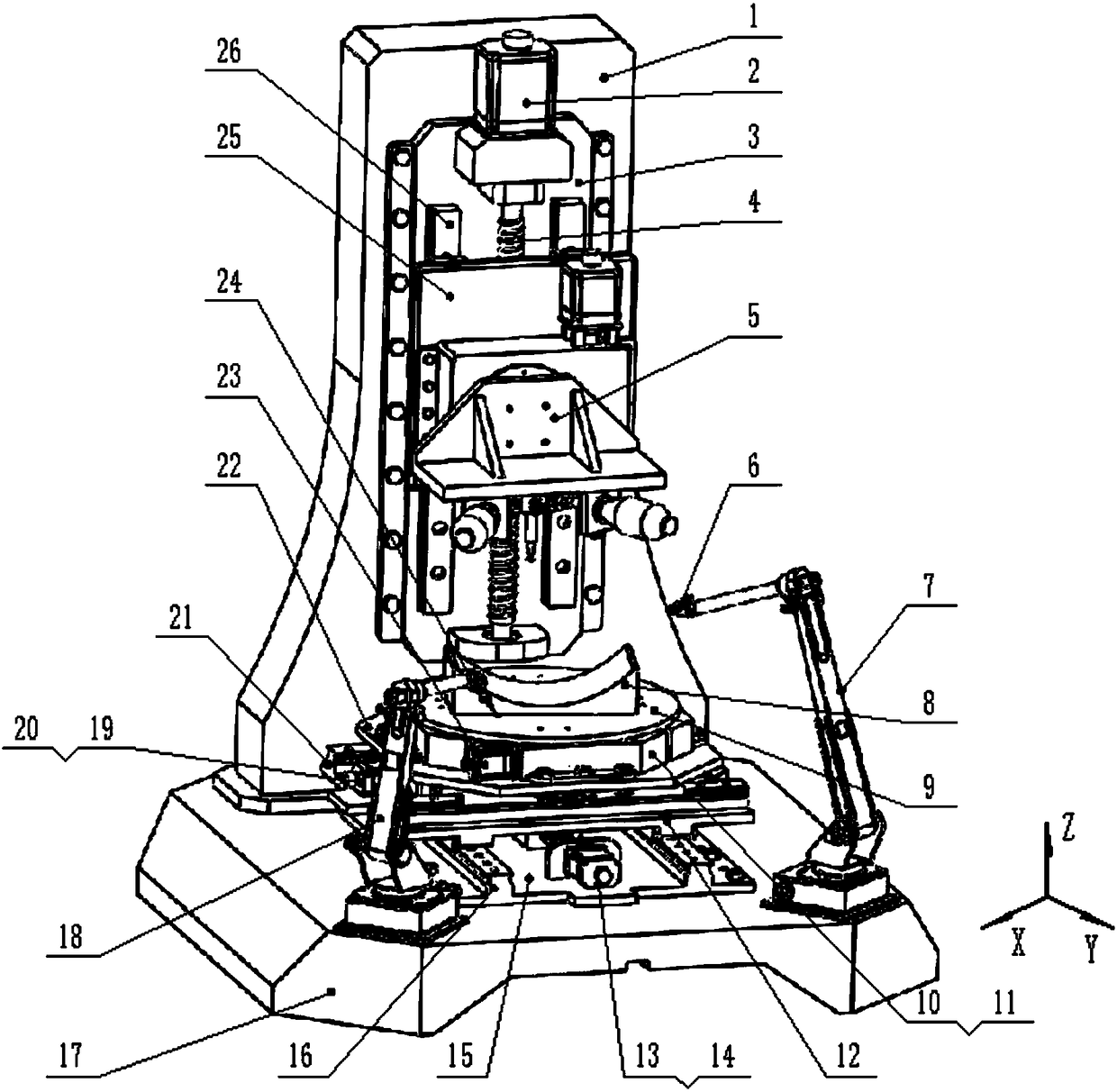 A five-axis three-dimensional ultrasonic polishing machine tool and using method thereof