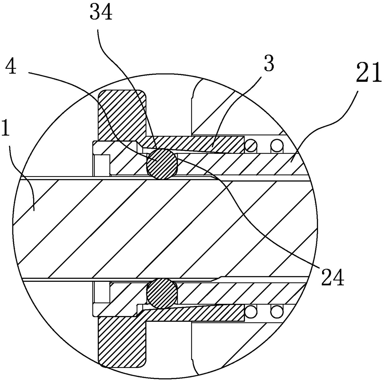 Stepless telescopic mechanism and stepless telescopic screwdriver