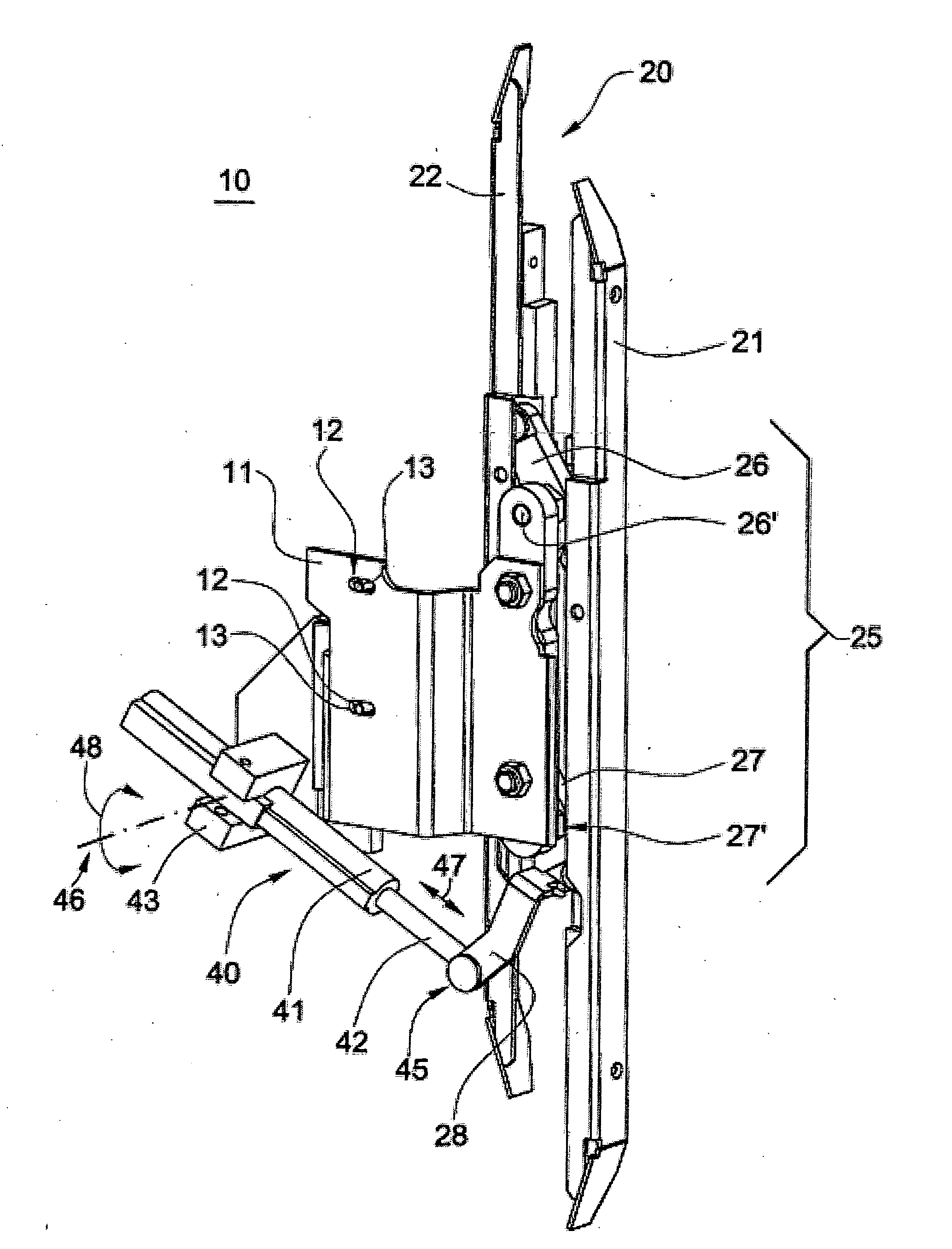 Clutch for coupling a car door of an elevator car with a landing door of an elevator system