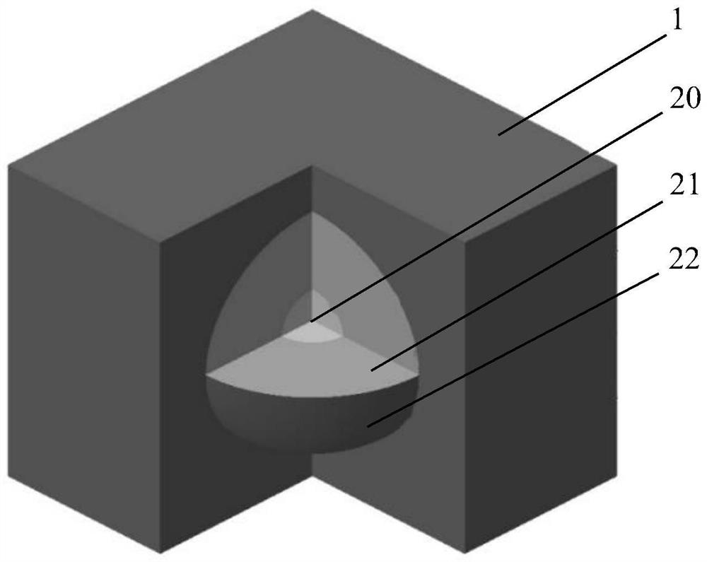 Acoustic metamaterial for blocking low-frequency noise of transformer substation and preparation method