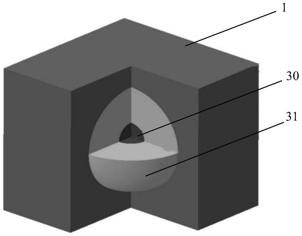 Acoustic metamaterial for blocking low-frequency noise of transformer substation and preparation method