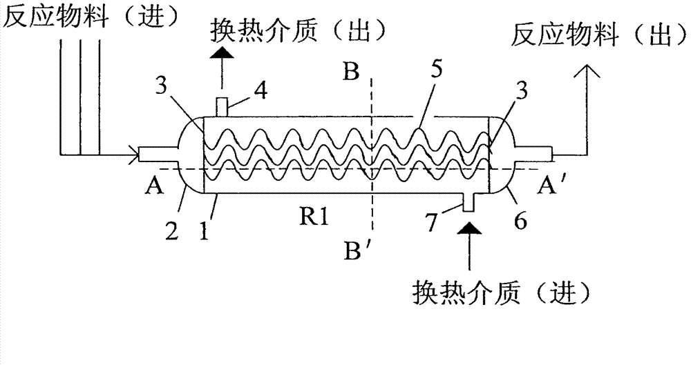 Reactor for preparing isophorone nitrile and method for continuously preparing isophorone nitrile by adopting reactor