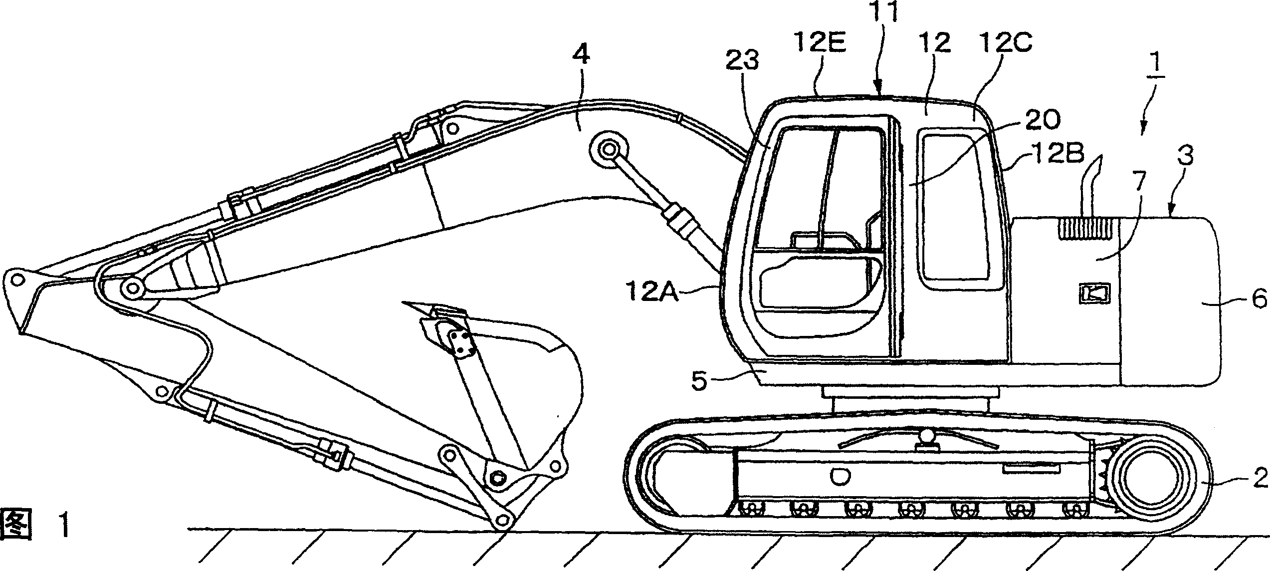 Cab of construction machinery