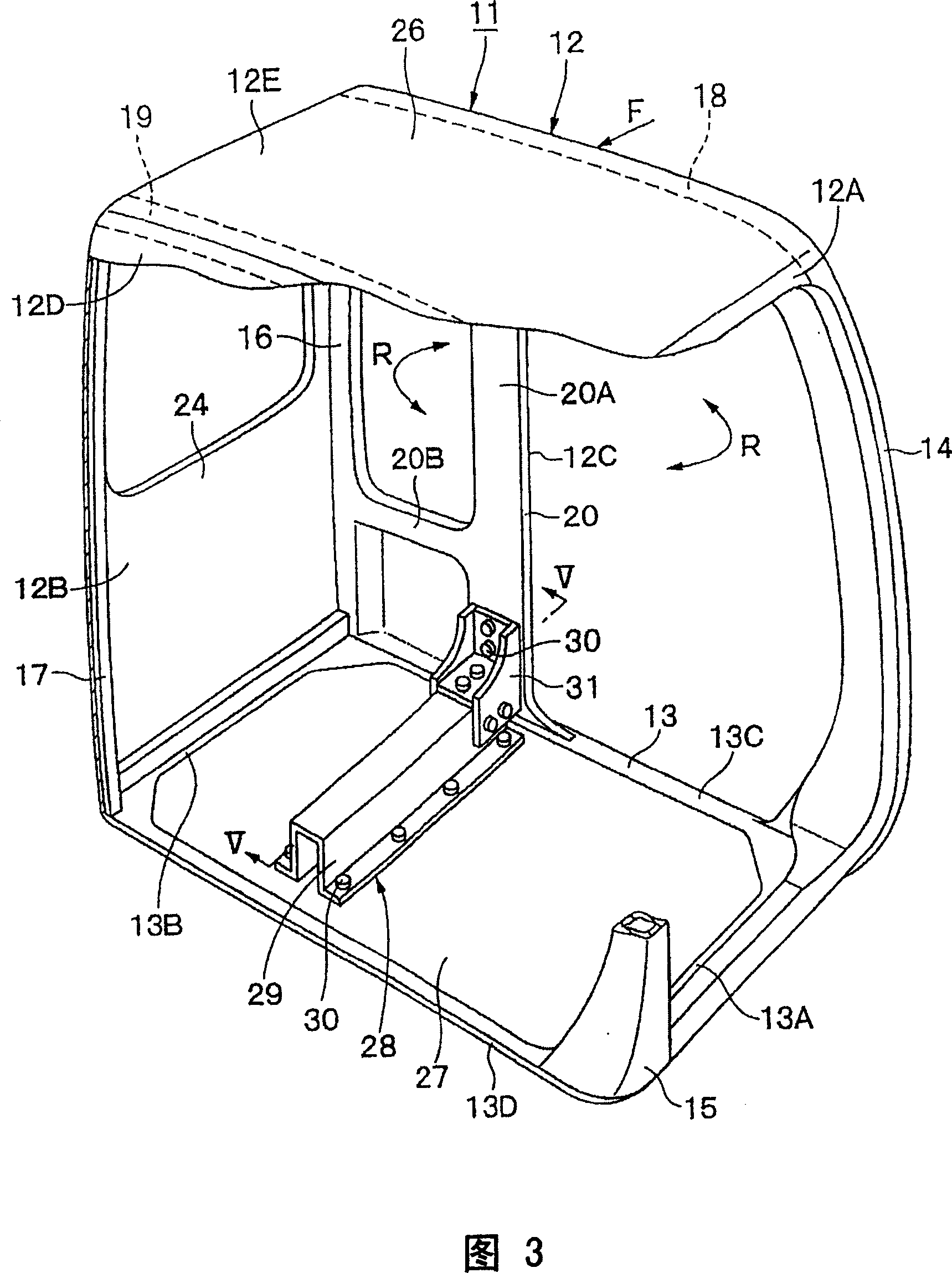 Cab of construction machinery