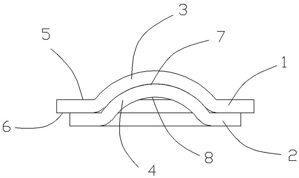 A metal riveting process