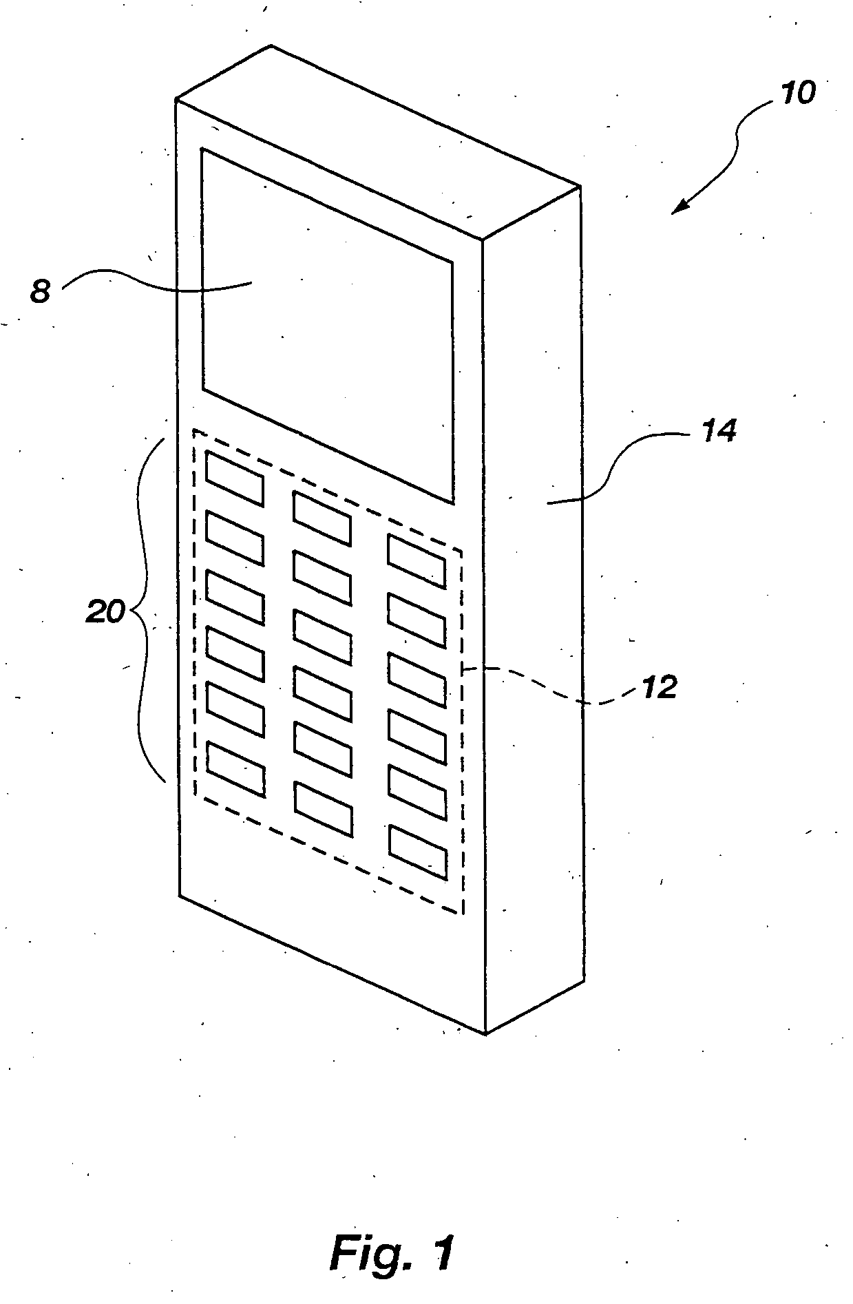 System for disposing a proximity sensitive touchpad behind a mobile phone keymat