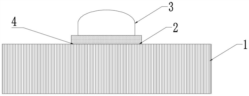 Organic light-emitting diode frit glue packaging structure and manufacturing method thereof