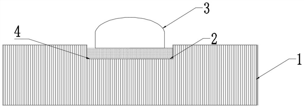 Organic light-emitting diode frit glue packaging structure and manufacturing method thereof