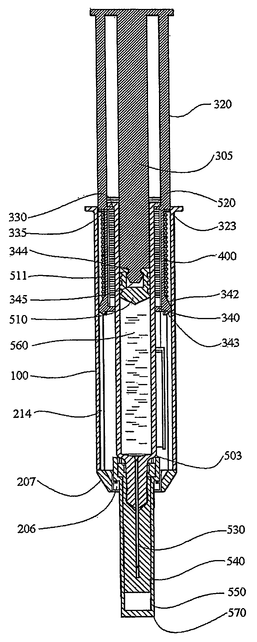 Syringe with automatically triggered safety sleeve