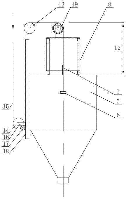 Hose cleaning device for spray dryer