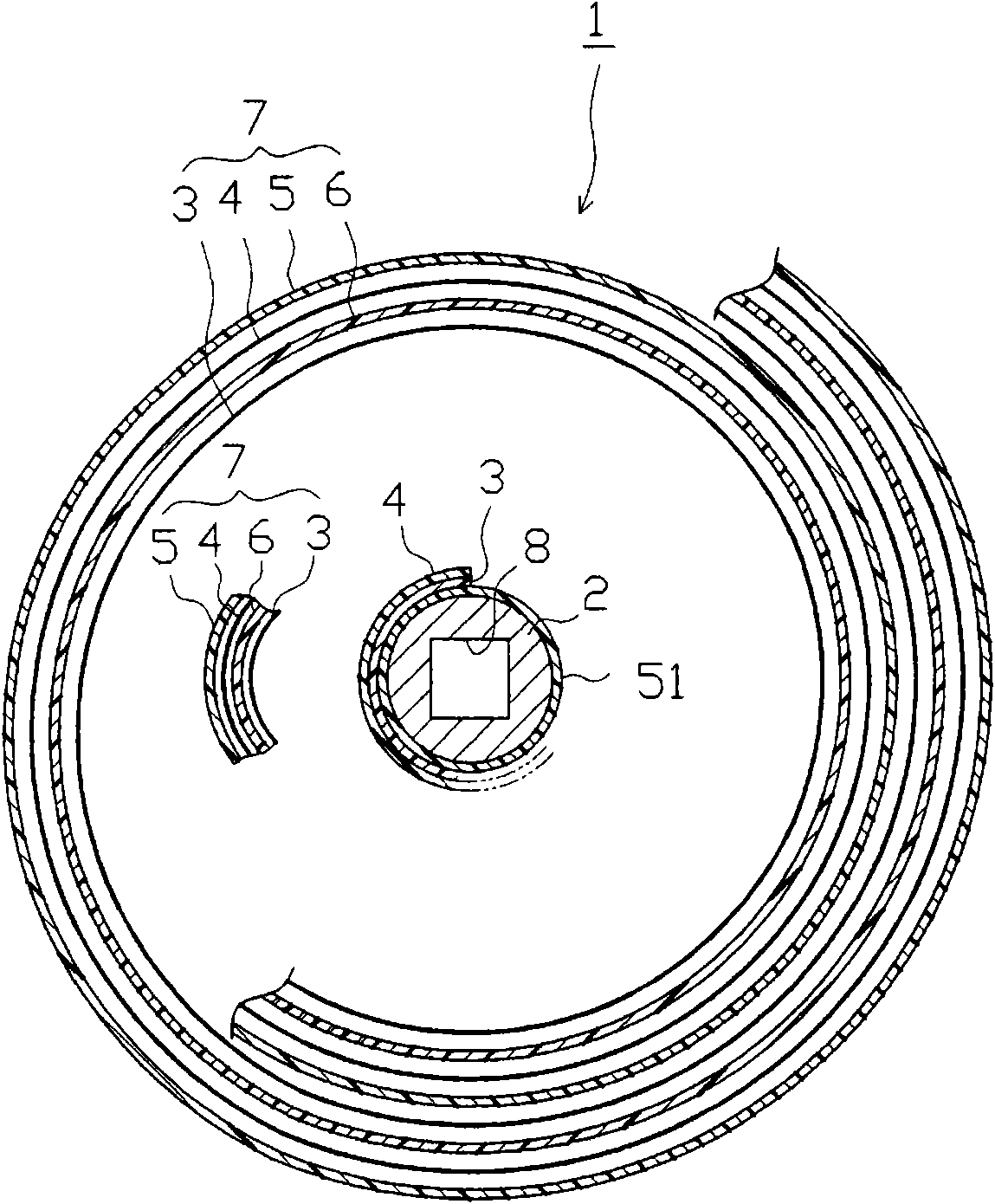 Winding drum device, winding element and manufacturing method of the winding element