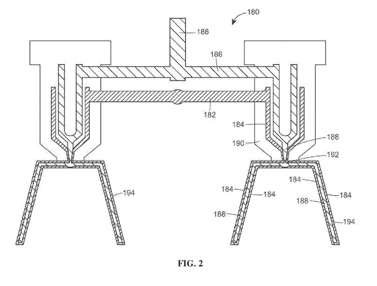 Co-injection with continuous injection molding