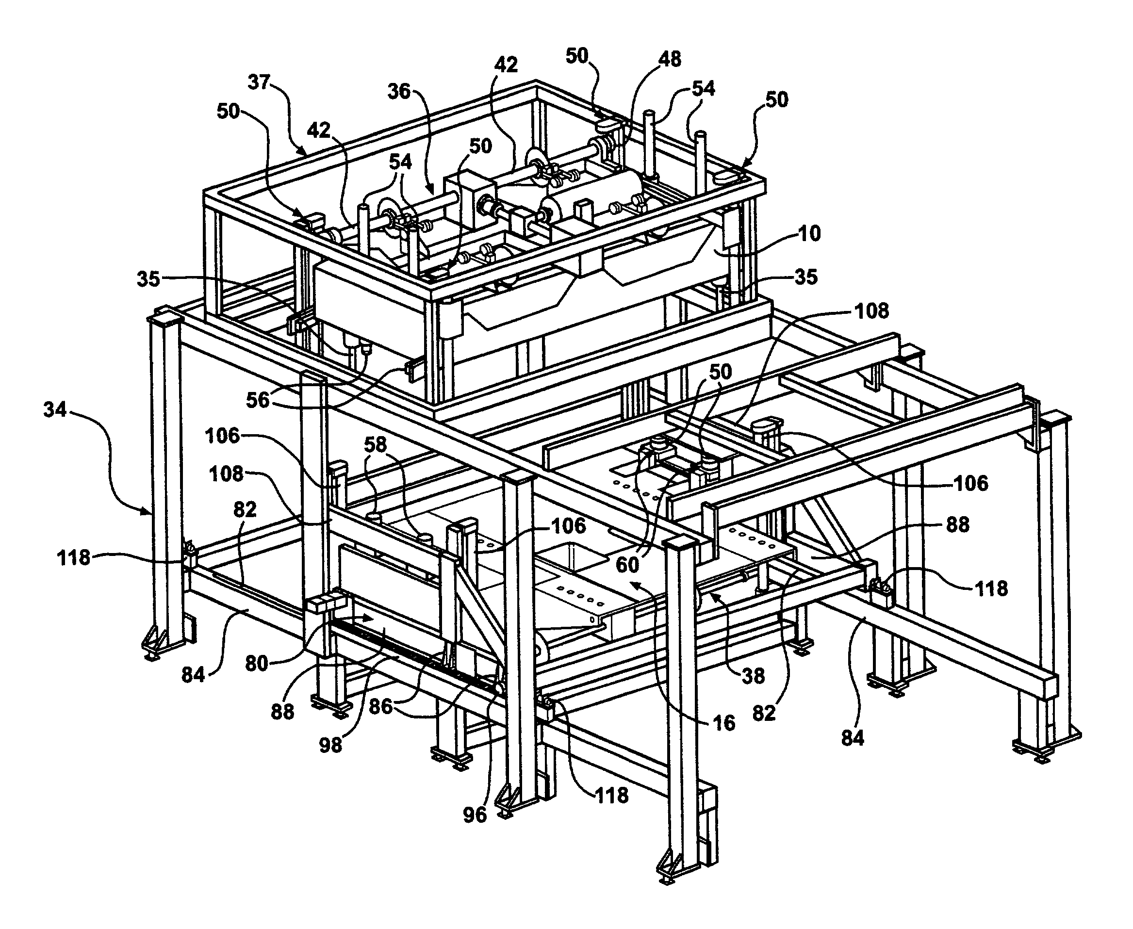 Forming station and process for twin sheet thermoforming