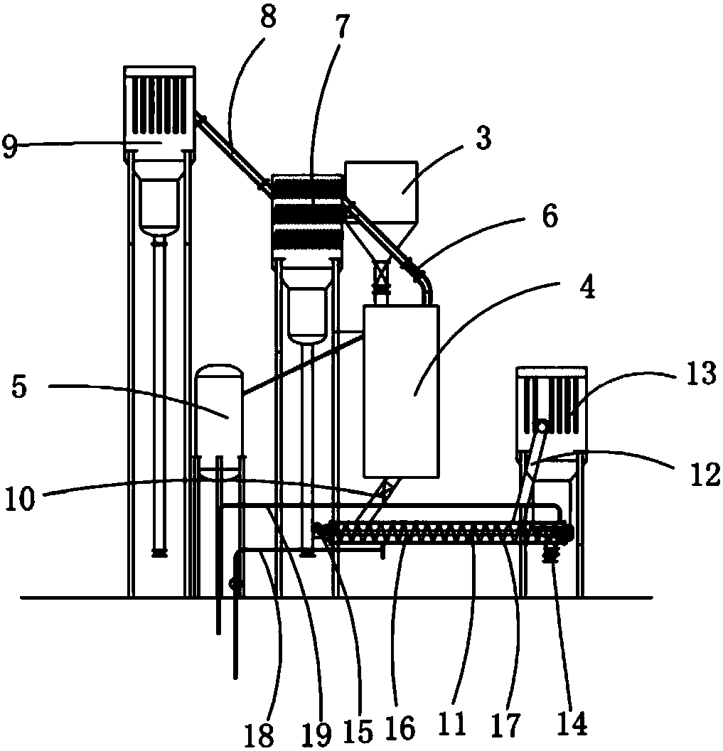 Fly ash harmless treatment resource recycling device and treatment method