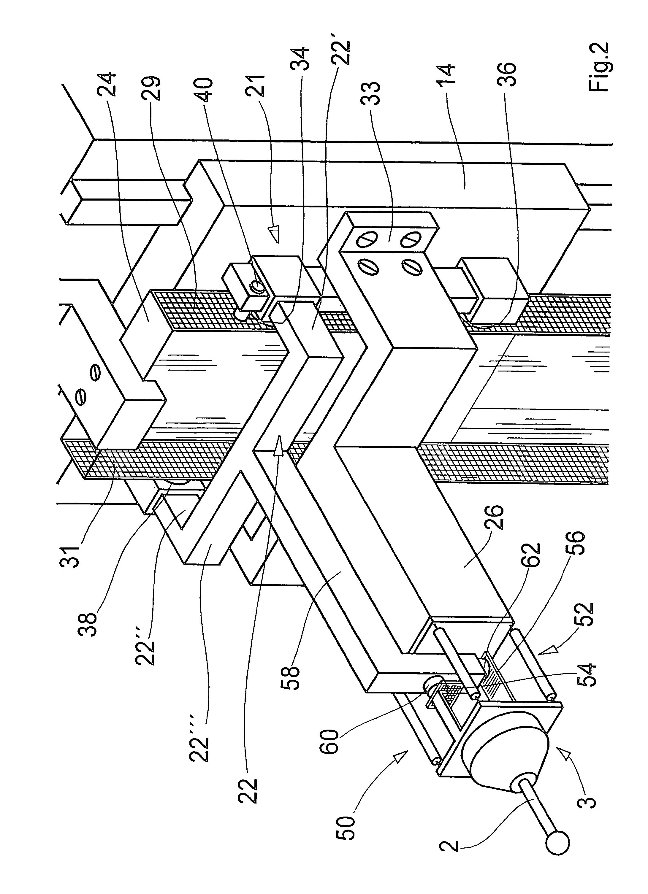 Apparatus for detecting the position of a probe element in a multi-coordinate measuring device