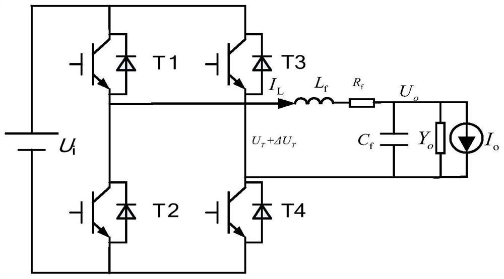 Method and device for reducing output voltage harmonic waves of medium-frequency power supply