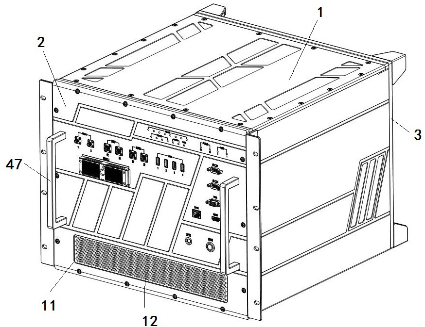 Air-cooled fully-reinforced computer suitable for various series buses