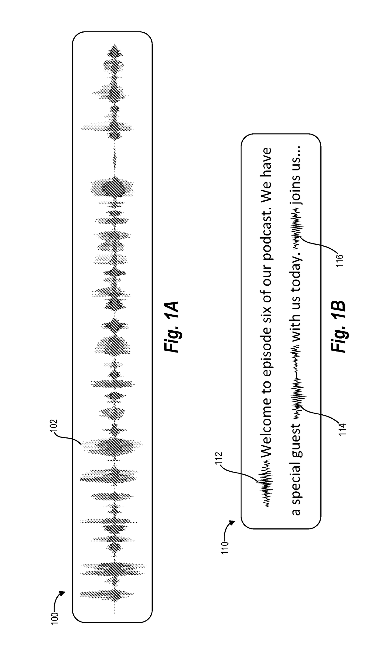 Hybrid audio representations for editing audio content