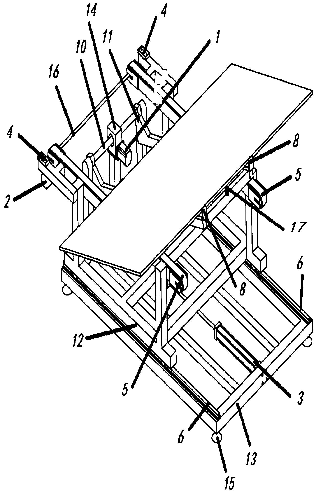 Automatic woodworking board overturning machine and control method thereof