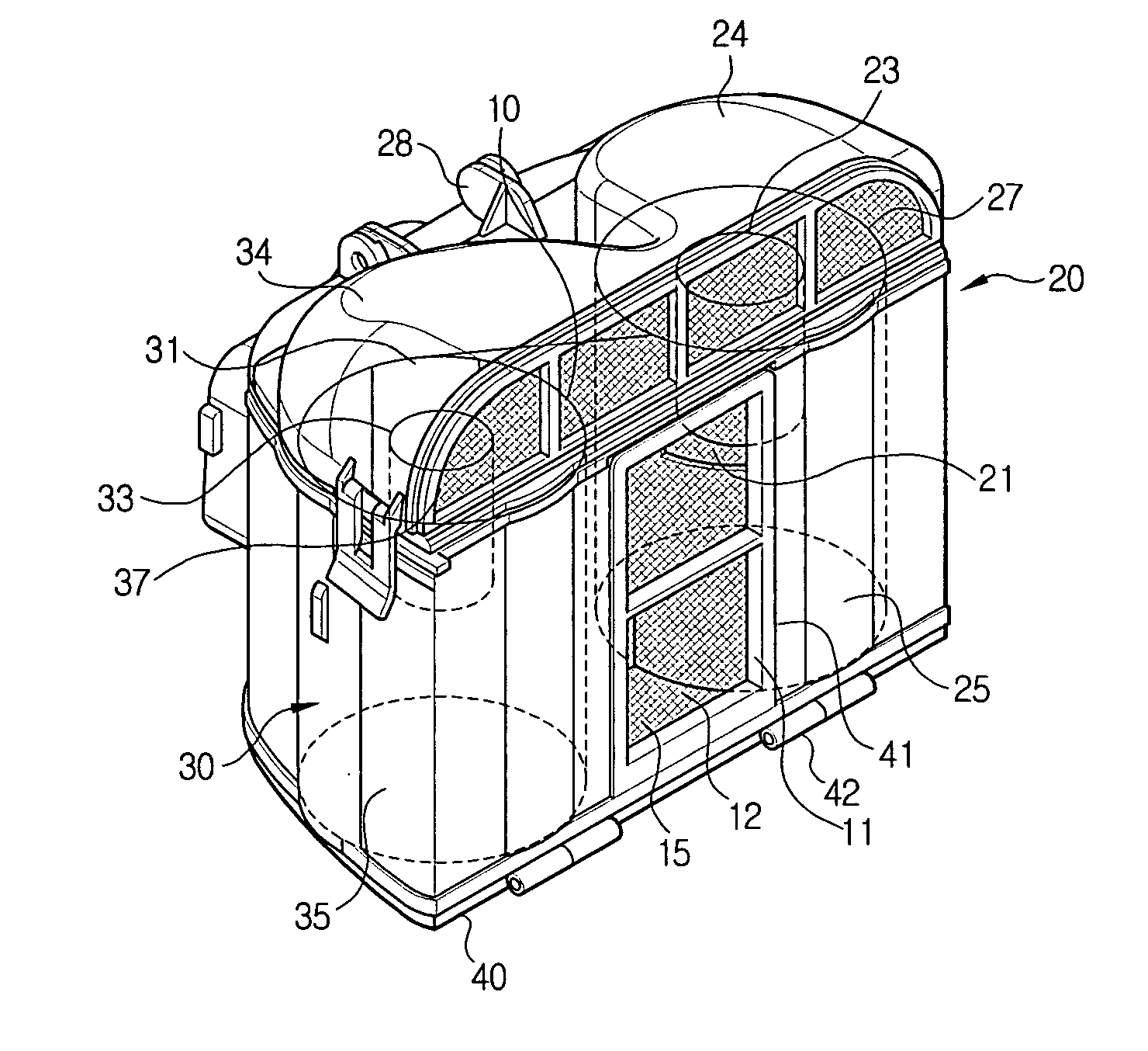 Cyclone dust separator and a vacuum cleaner having the same