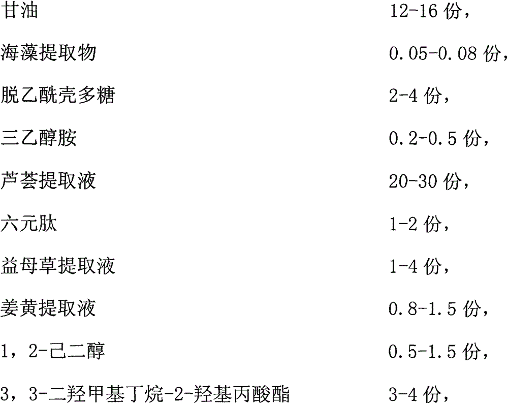 Cosmetic containing active peptide