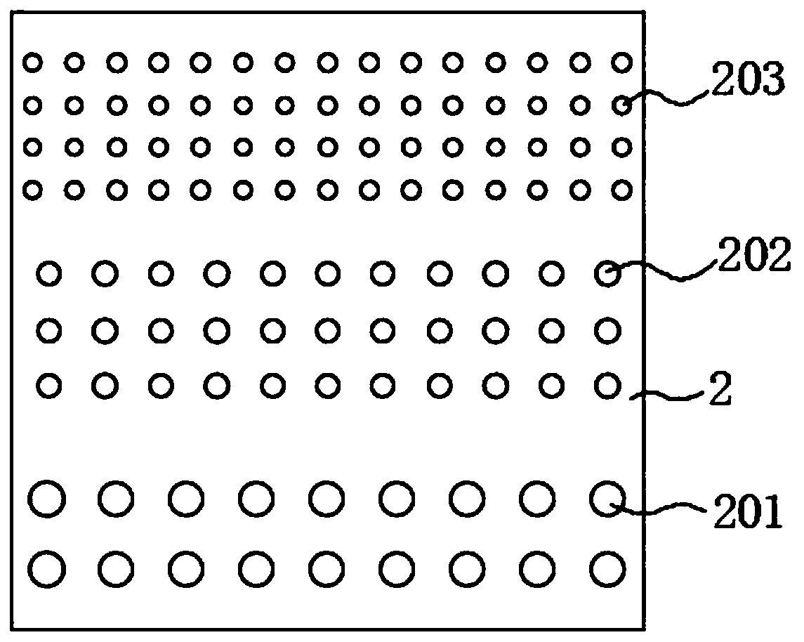 A grain screening funnel