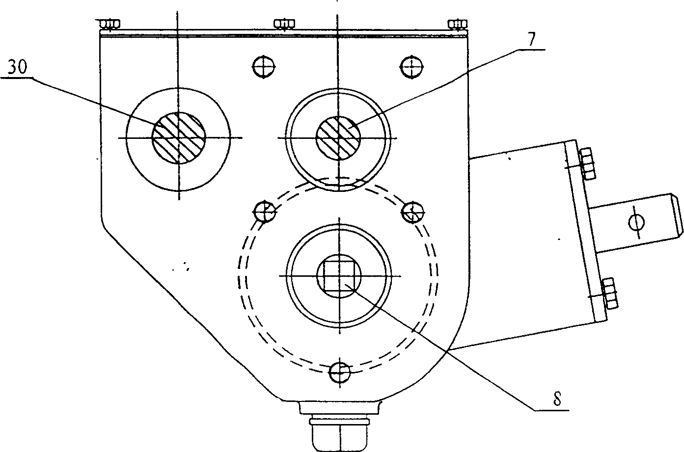 Box moving mechanism of high-speed rice transplanter