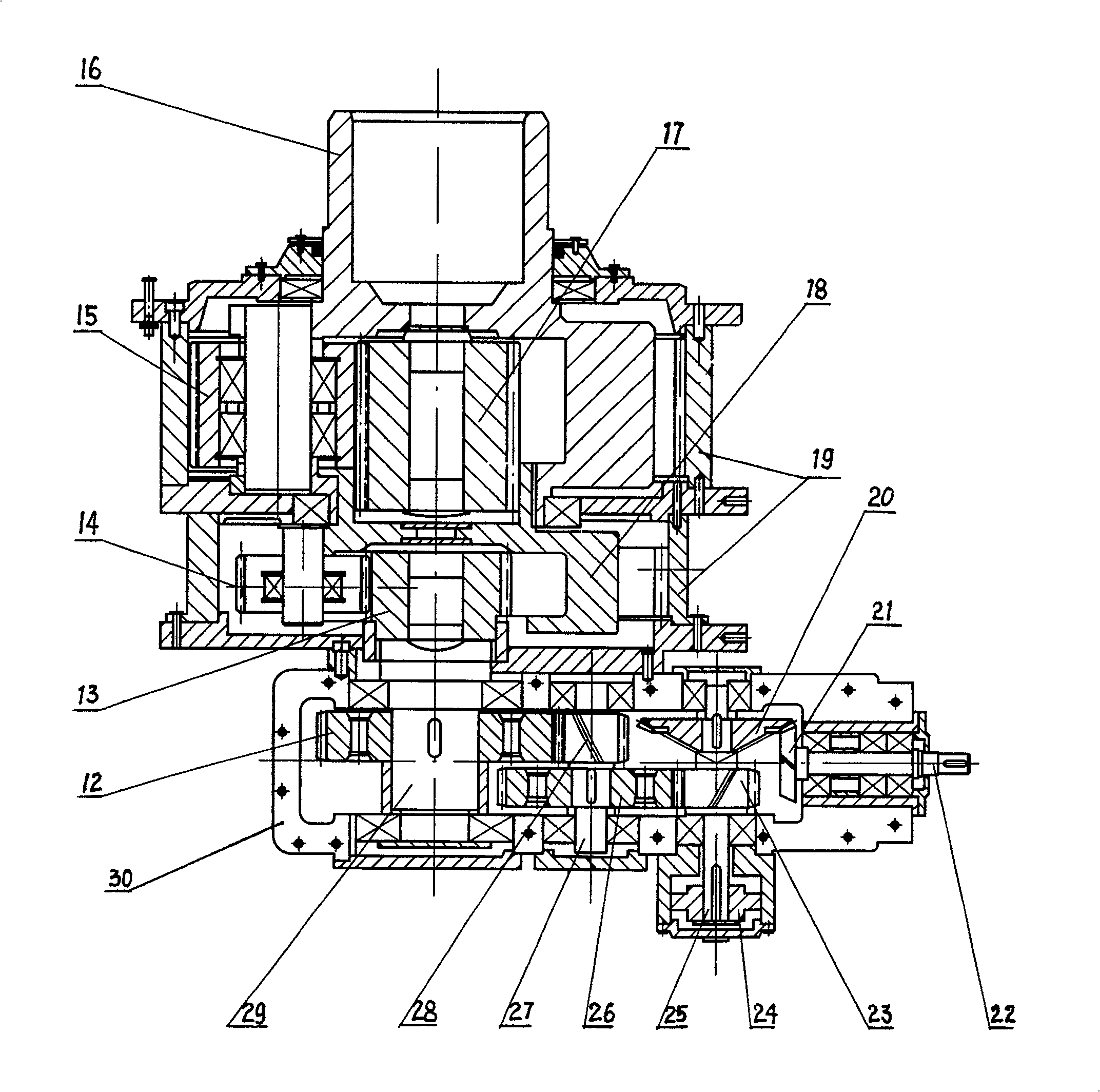 Driver with single point supporting