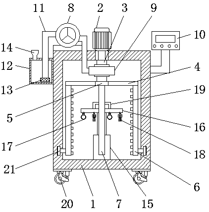 Automatic cleaning device with good cleaning effect