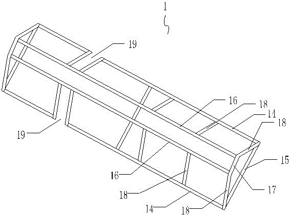 Fixing device for road reinforced concrete box culvert end formwork and its application method