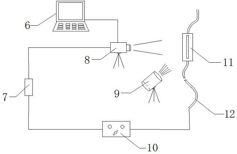 Test method for detonation velocity of nonel with defect