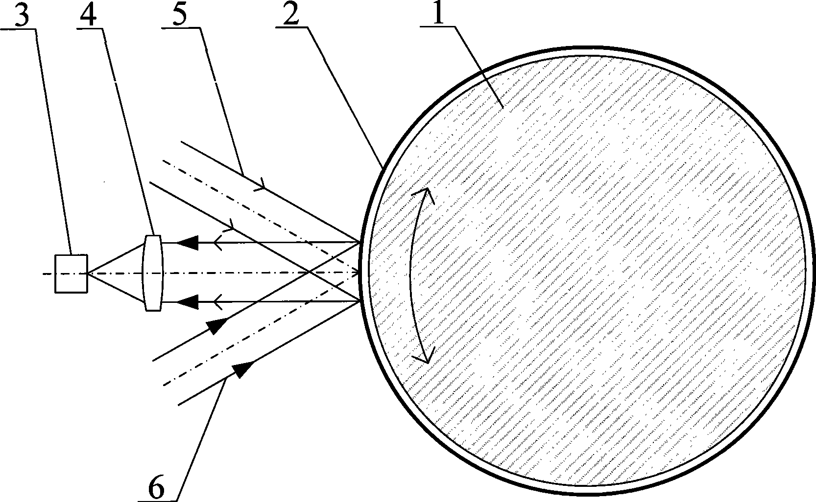 Anti-runout cooperated target laser rotation angle and speed measuring method and apparatus