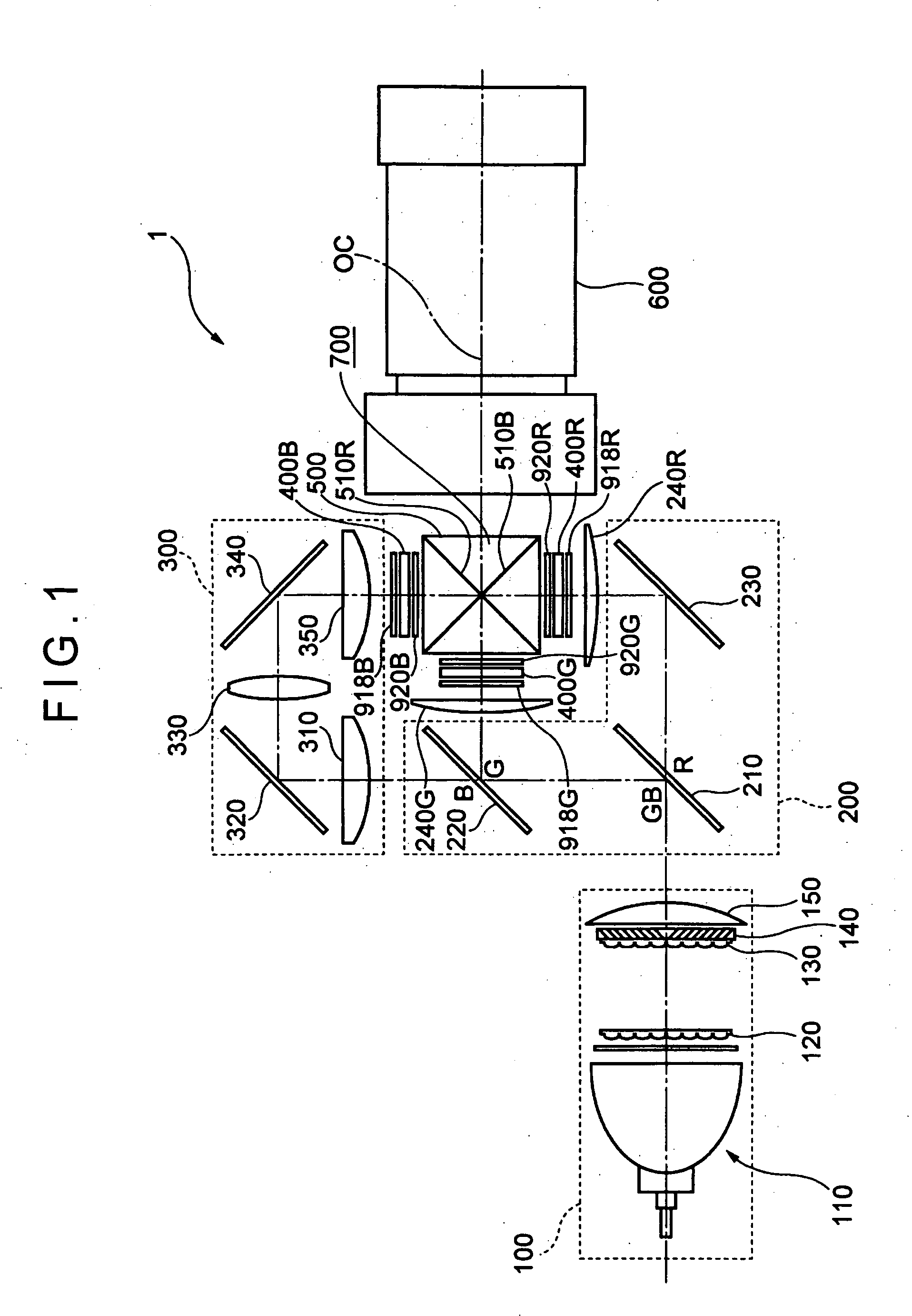 Optical device and projector