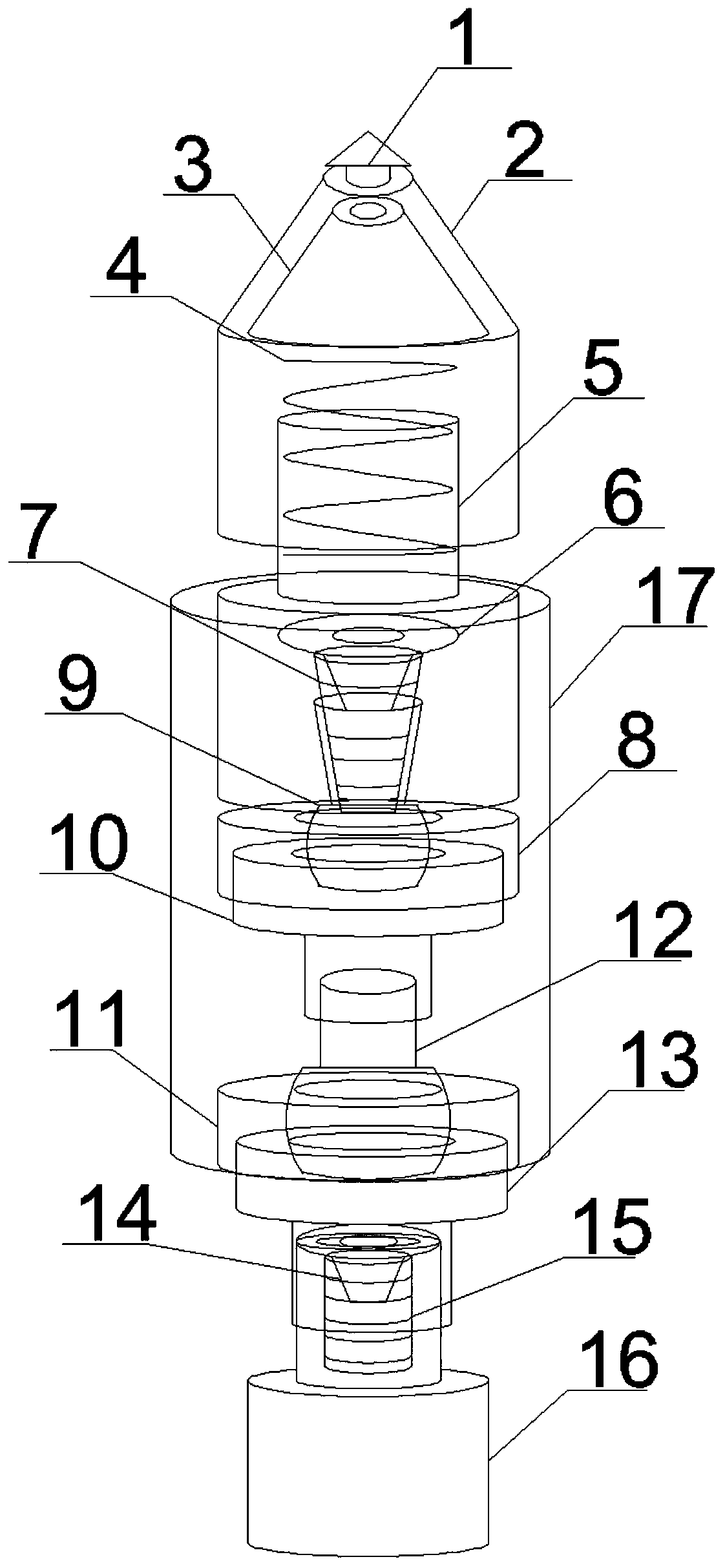 Multi-joint universal sealing device for wellhead of oil well