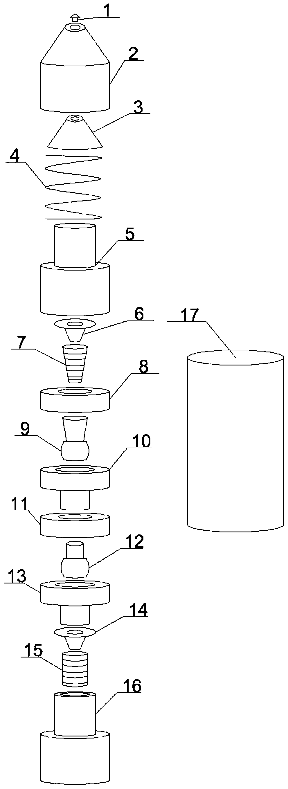 Multi-joint universal sealing device for wellhead of oil well