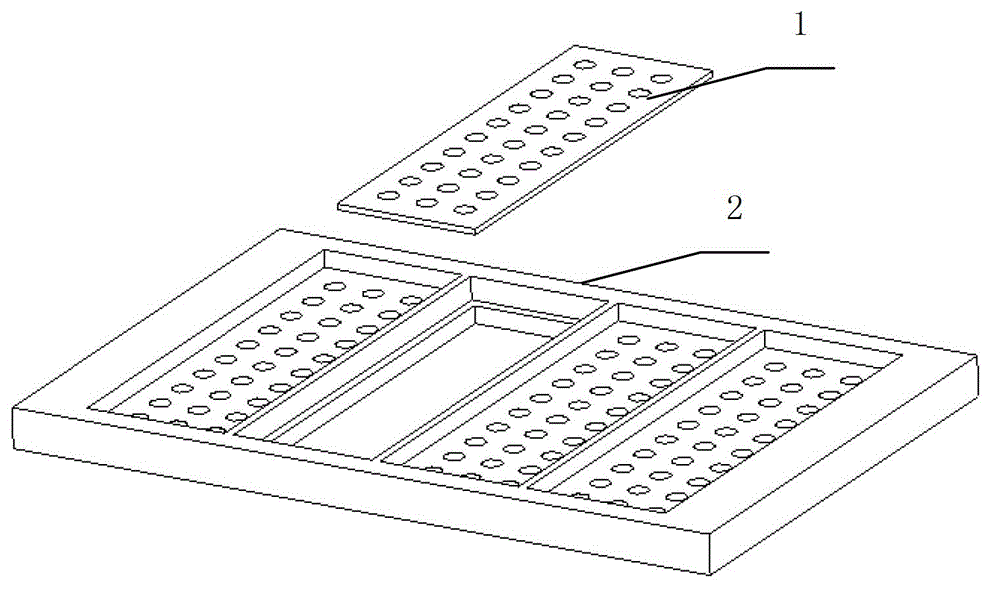 Microarray chip without solid wall based on LSPR (Localized Surface Plasmon Resonance) and application thereof