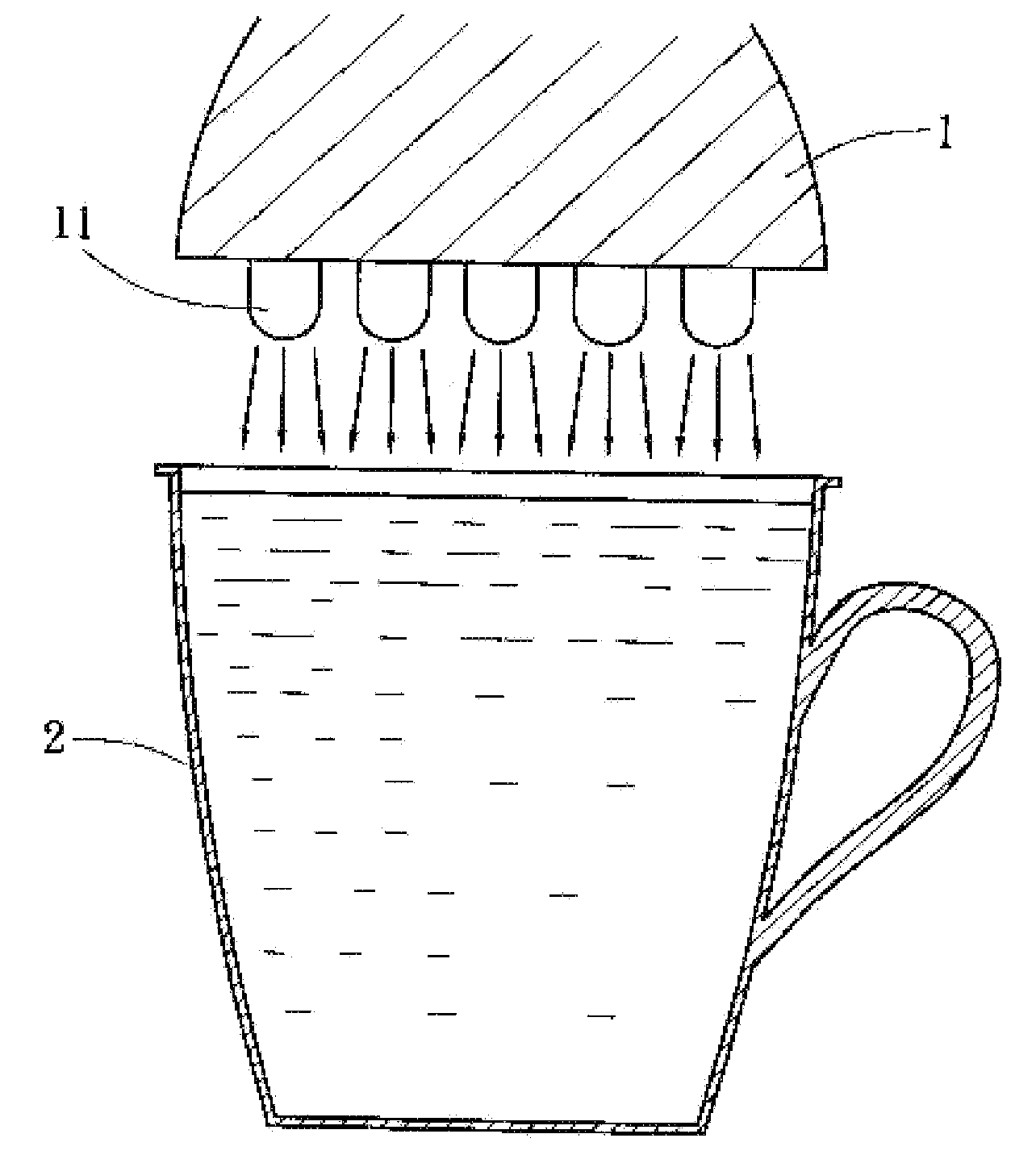 Single Apparatus for Photodynamic Energized Water