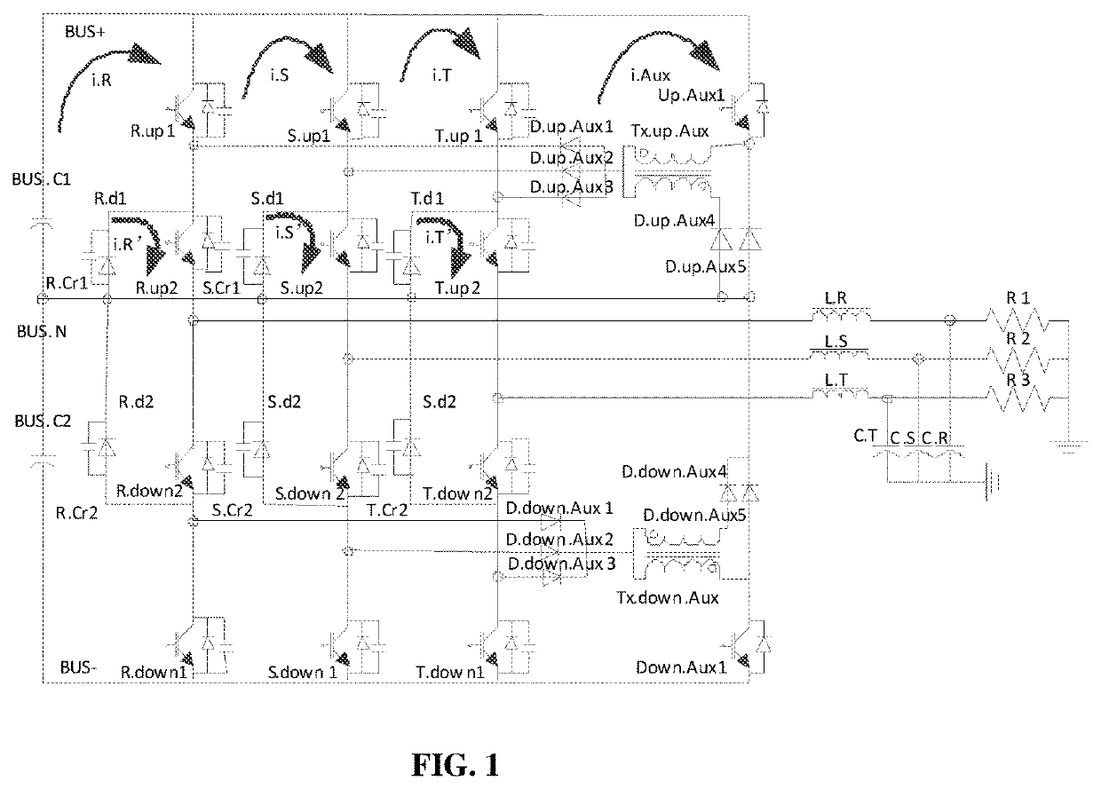 Control method and device for circuit with a bridge arm of a switch