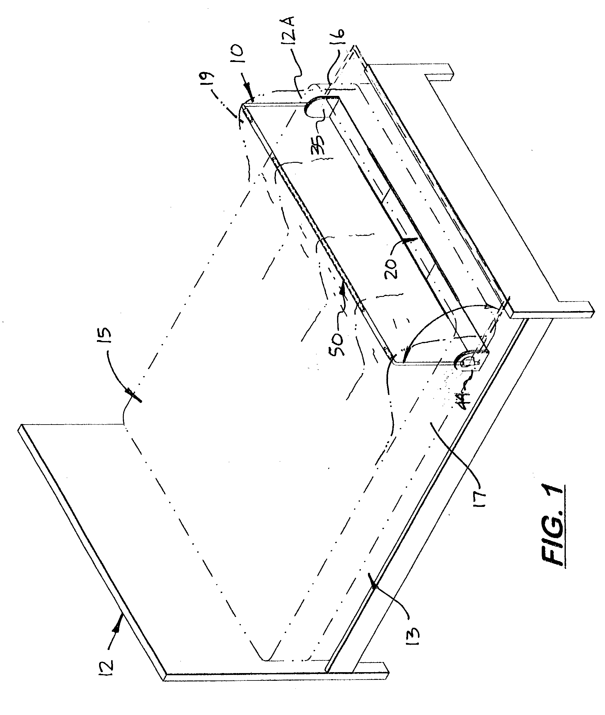 In-bed toe tent frame