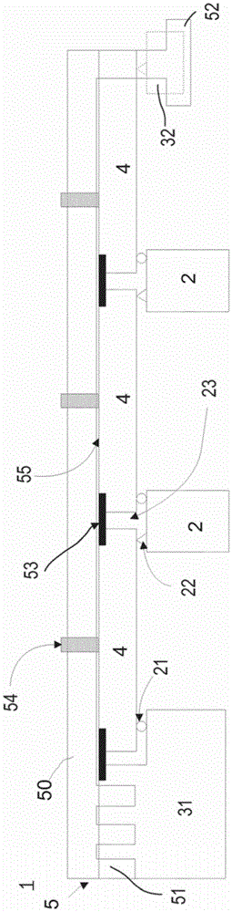 Continuous travel track on a viaduct structure