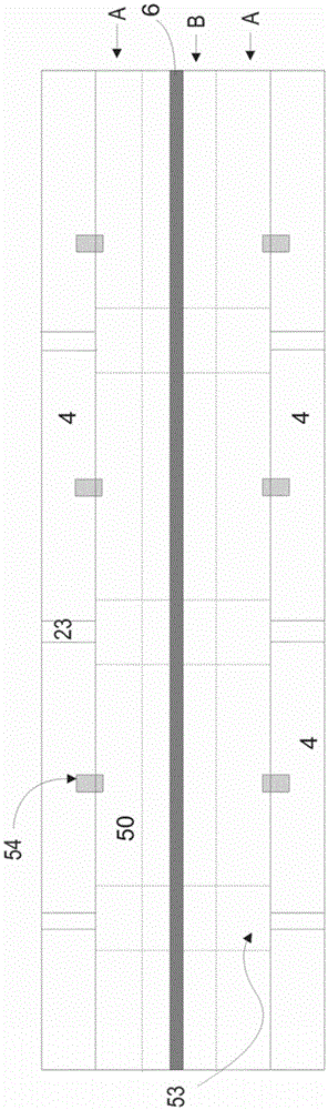 Continuous travel track on a viaduct structure