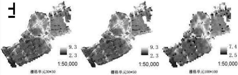 Evaluation method of influence mechanism of sizes of DEM grid units to catchment area extraction