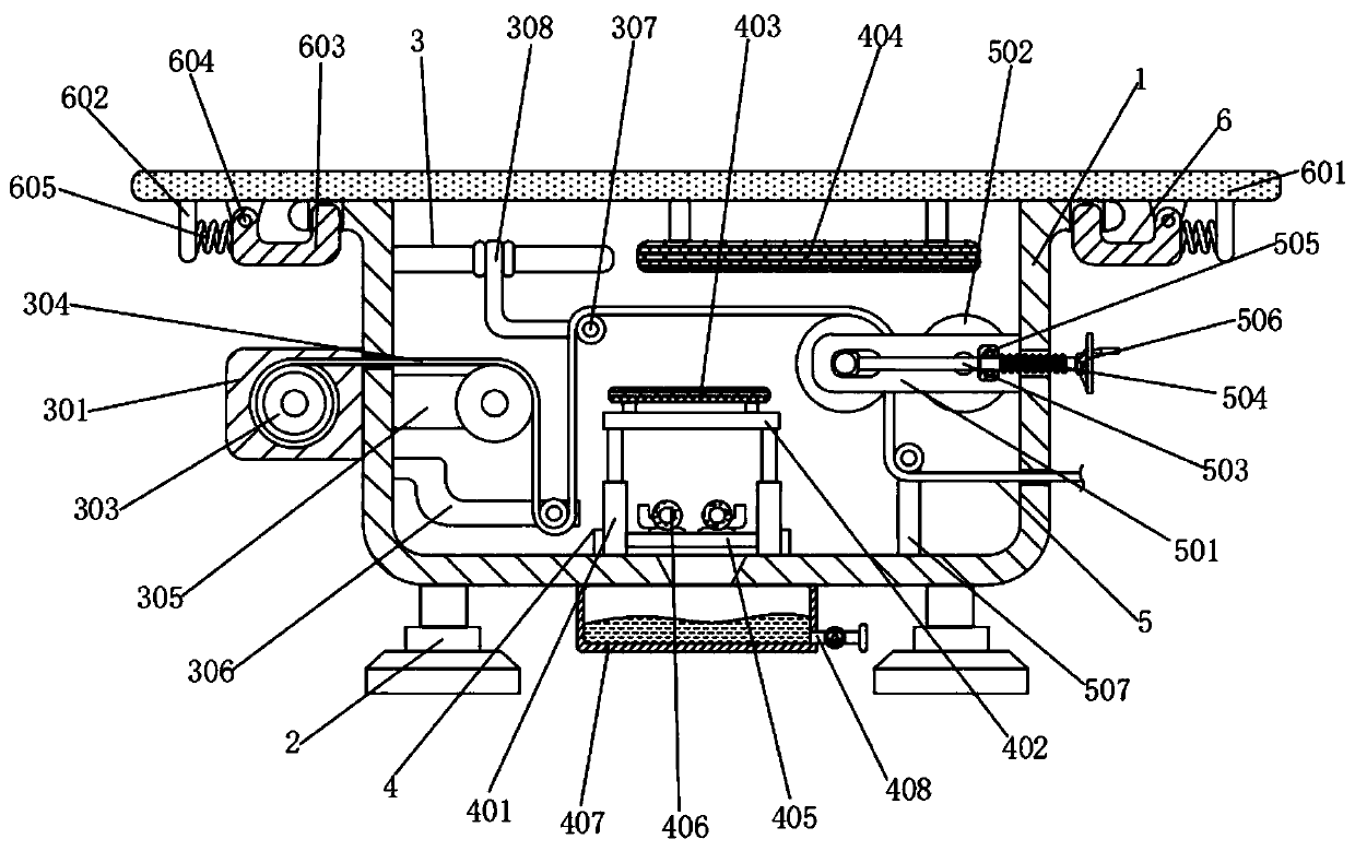 Drying device applied to printing and dyeing of cloth