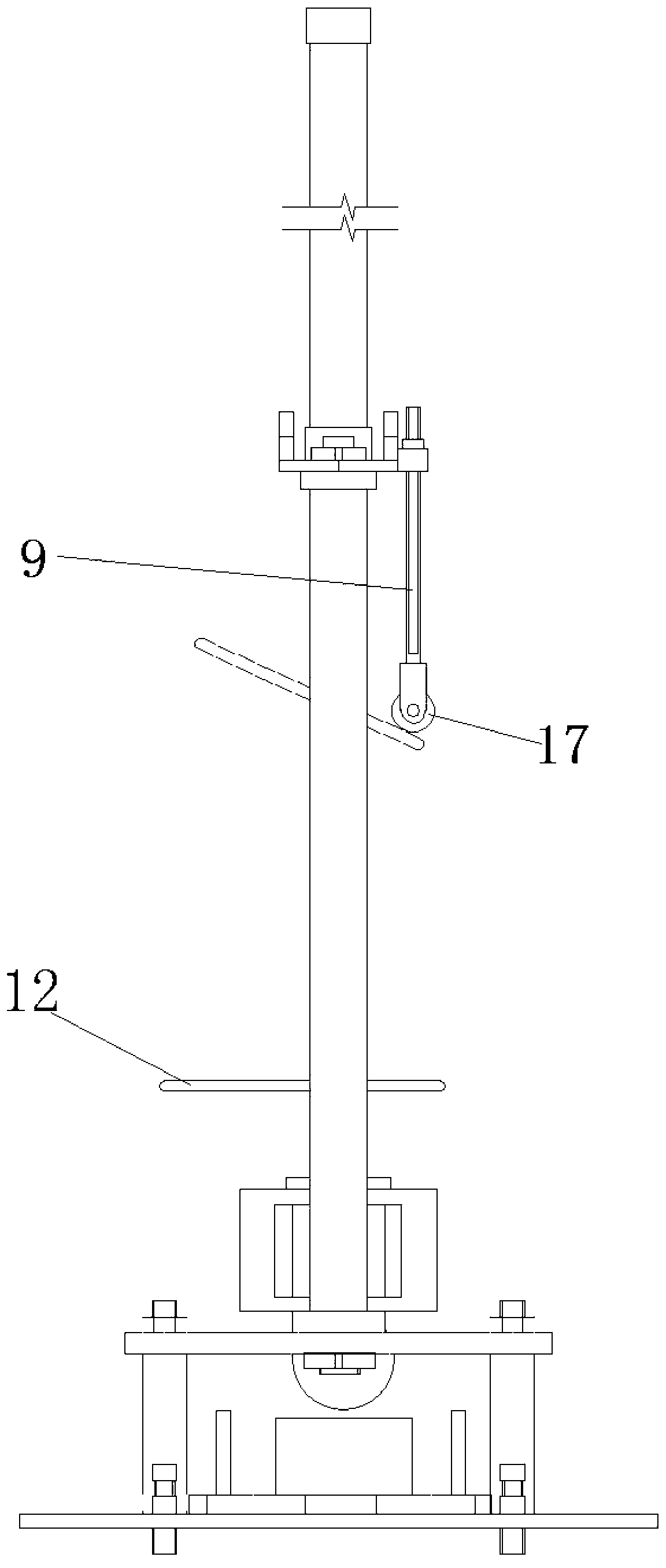 Automatic impact-resistant experiment instrument for concrete and mortar